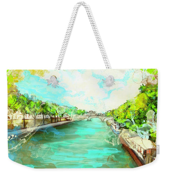 A little Stroll along the Seine - Weekender Tote Bag