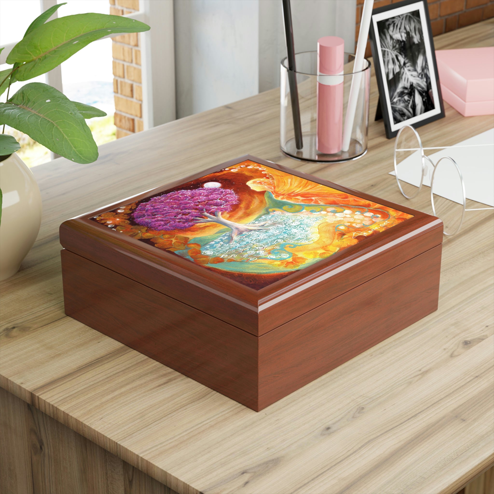 Ruby Tree Large Jewelry Box